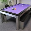 Billards Montfort Lewis Inox Stainless Steel Luxury Pool Tables