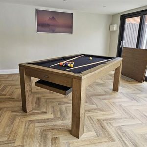 Signature Chester Silver Mist Pool Dining Table: 6ft, 7ft