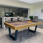 Signature Hackett Silver Mist Pool Dining Table: 7ft