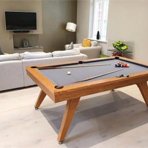 Signature Sexton Oak Pool Dining Table: 7ft