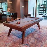 Signature Sexton Walnut Pool Dining Table: 7ft