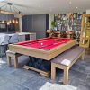 Signature Visconti Silver Mist American Pool Dining Table
